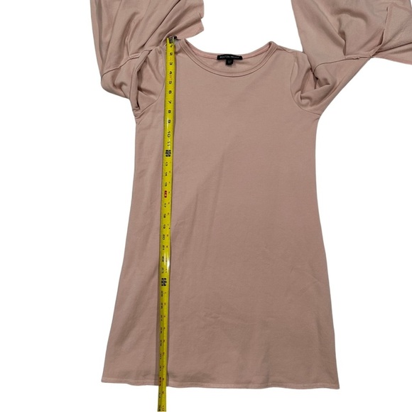 Boston Proper Bell Sleeve Mini Sweatshirt Dress Or Tunic SZ Small Light Link EUC - Picture 4 of 7